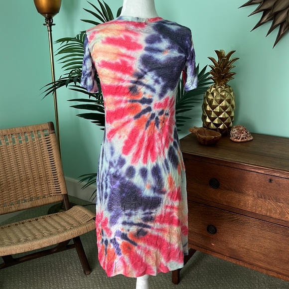 David Cline Crushed Splash Dress size XS - Picture 3 of 8